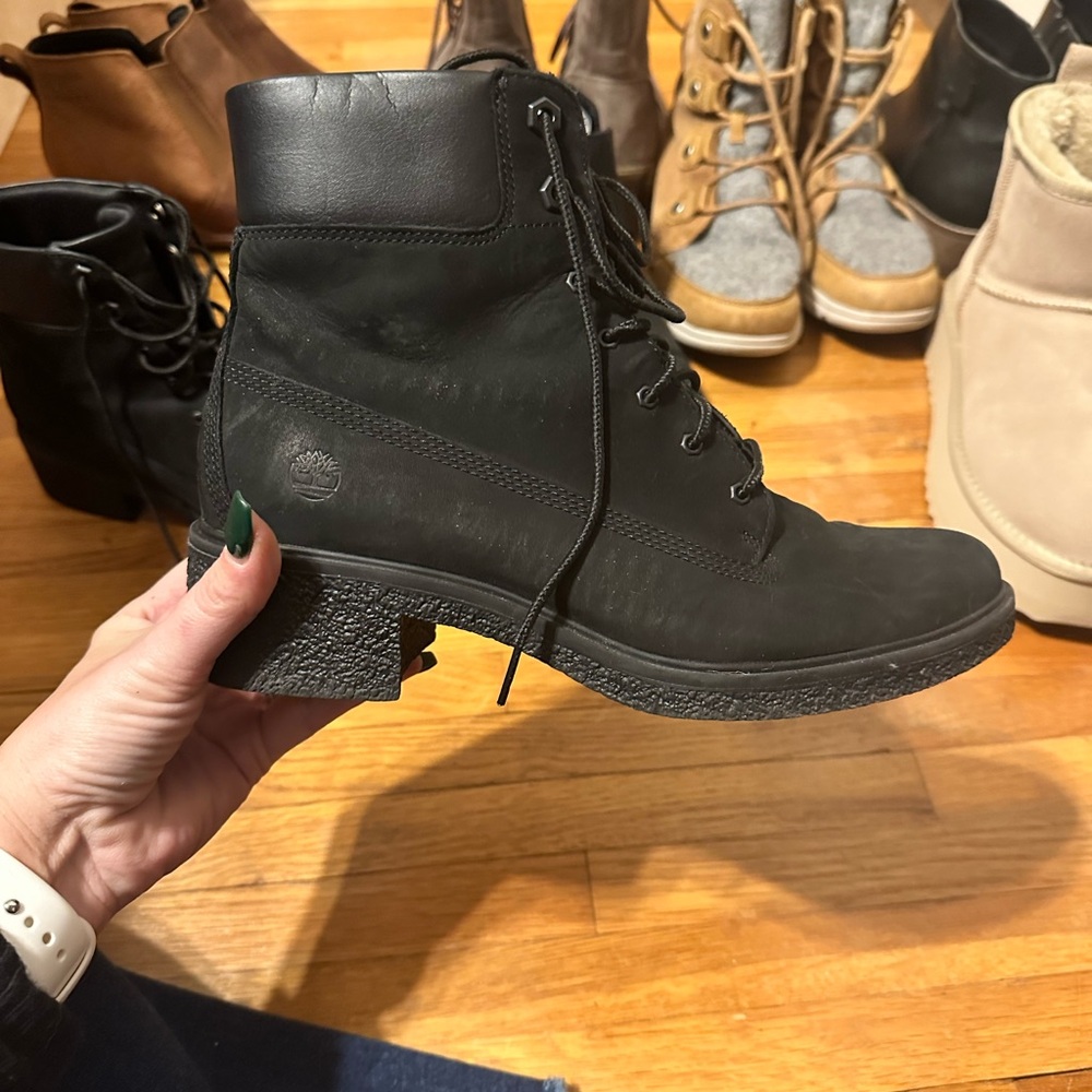 Timberland Women's Black Leather Boots